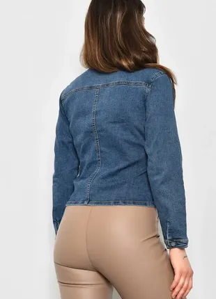 Классический приталенный джинсовый пиджак жакет3 фото