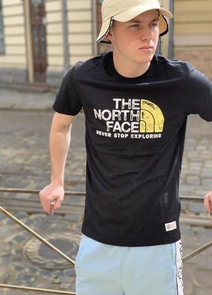 The north face футболки большой логотип оригинал унисекс туристические
