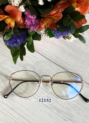 Имиджевые очки в стильной оправе (антиблик)6 фото