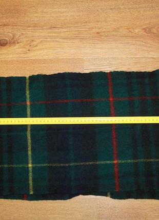 Шотландский шерстяной шарф в клетку 170*32см. 100% шерсть mcgregor5 фото