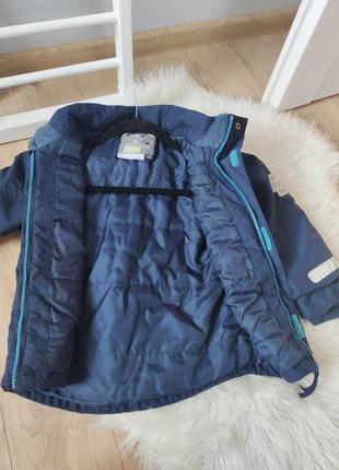 Синяя лыжная куртка на мальчика от didriksons1913, на 3-4 года3 фото