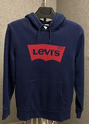 Синяя толстовка от бренда levis2 фото