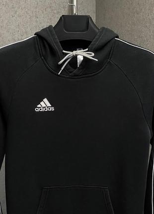 Черная толстовка от бренда adidas3 фото