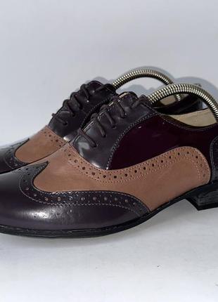 Туфлі броги шкіряні clarks 37,5 (23,5 см) оригінал як нові!