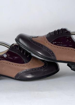 Туфли броги кожаные clarks 37,5 (23,5 см) оригинал как новые!3 фото