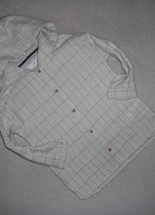 Рубашка zara на 4-5 лет. рост 110 см.1 фото