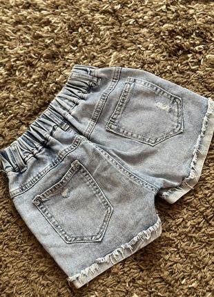 Продам !!! джинсові шорти на дівчинку на зріст 120 см🌸💕3 фото