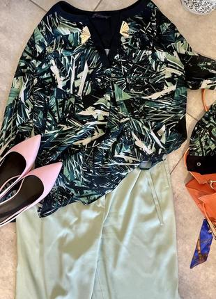 Блуза в тропический принт marks &amp; spencer