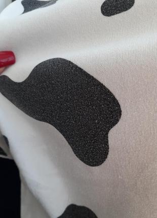 Далматинец!🐄 пижама рубашка с коротким рукавом и широкие шорты домашний костюм коровка для сна8 фото