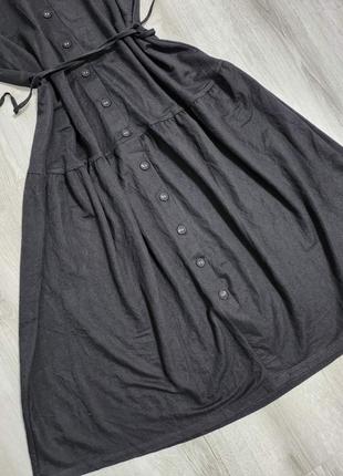Черное платье рубашка миди f&f 5xl5 фото