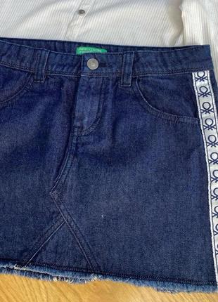 Benetton юбка джинсовая с хс