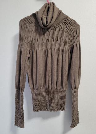 Оригинальный тонкий свитерик вязаный свитер свитшот m-l от 3suisses