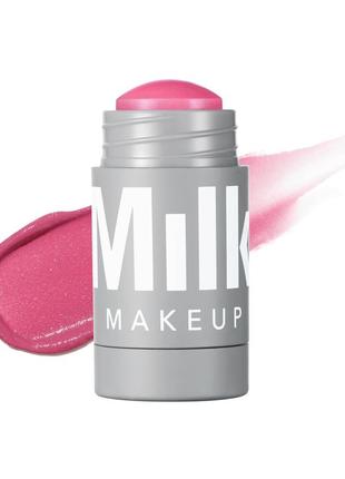 Кремові румʼяна для щік та губ milk makeup lip + cheek cream blush + lip color - rally