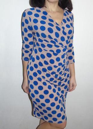 Красивое платье в горох 14 размера