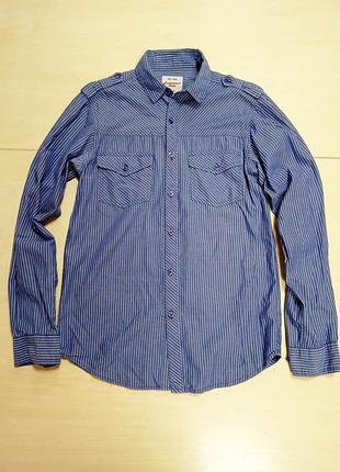 Рубашка в полоску,гимнастерка от cedarwood state,s