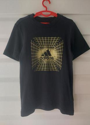 Футболка детская adidas id metallic tee junior3 фото