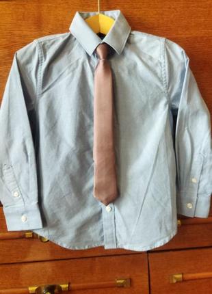 Новый комплект рубашка+жилет+галстук "next" на 4г.(104 см.) вьетнам3 фото