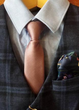Новый комплект рубашка+жилет+галстук "next" на 4г.(104 см.) вьетнам2 фото