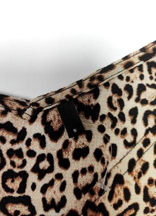 Майка короткая в леопардовый животный принт от бренда vero moda s4 фото