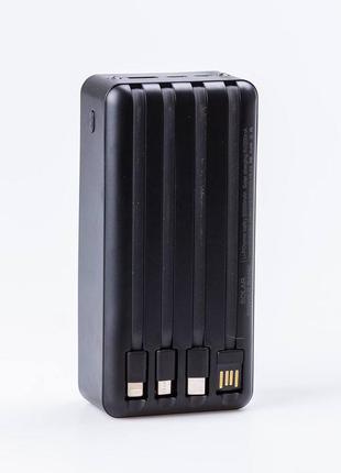 Повербанк 50000 mah с солнечной батареей usb-с/usb-a/microusb 4 шнура в комплекте4 фото