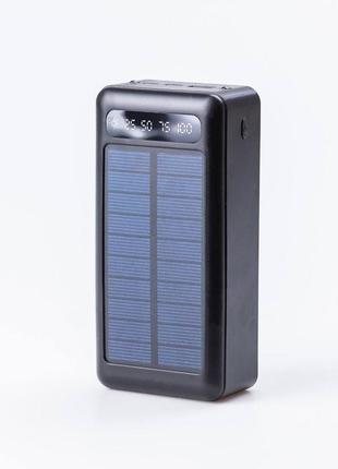Повербанк 50000 mah с солнечной батареей usb-с/usb-a/microusb 4 шнура в комплекте2 фото