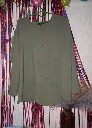 Красивая оливковое блузка10 фото