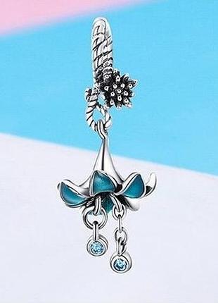 Серебряная подвеска "лазурный колокольчик"