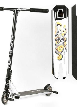 Самокат трюковий scooter анодоване фарбування сріблястий 6900083003933
