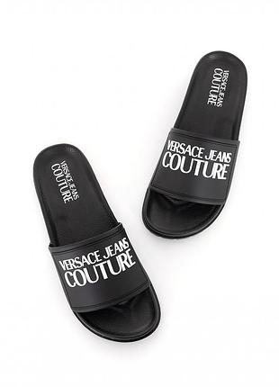 Шльопанці оригінал versace jeans couture нові🖤