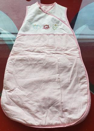 Ikea спальник спальный мешок новорожденной девочке 0-3-6м 56-62-68см1 фото