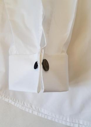Біла сорочка з якісної тканини, італія3 фото