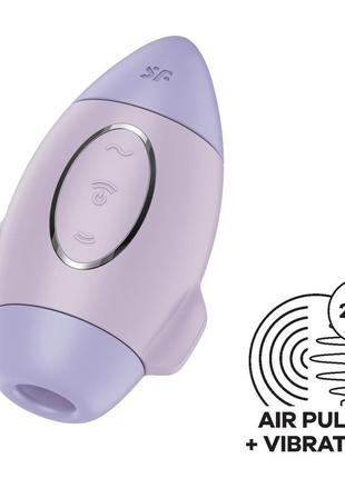 Вакуумный вибратор satisfyer mission control violet 2