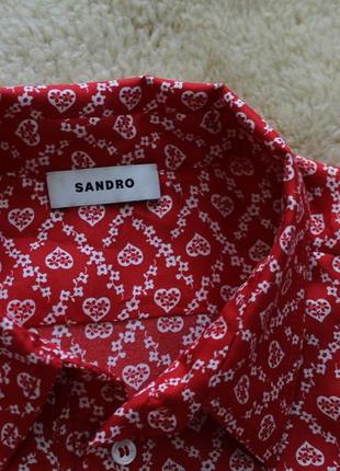 Дуже красива та стильна шовкова сорочка із свіжих колекцій sandro4 фото