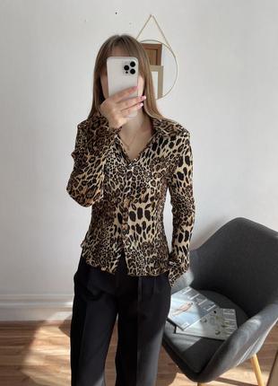 Блуза в леопардовый принт5 фото