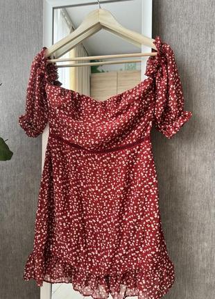 Квіткова шифонова сукня по фігурі2 фото