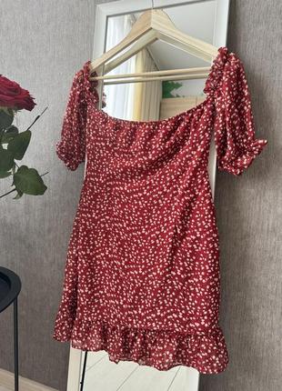 Квіткова шифонова сукня по фігурі3 фото