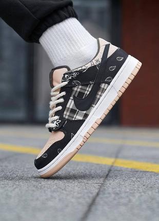 Nike sb dunk travis-scott чоловічі зручні кросівки високої якості багато розмірів