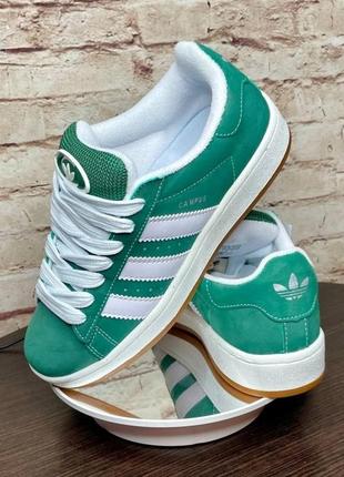 Adidas campus 00s dark green white(унісекс)37-404 фото