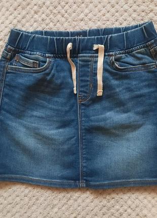 Gap юбка джинсовая на девочку 8-10 лет