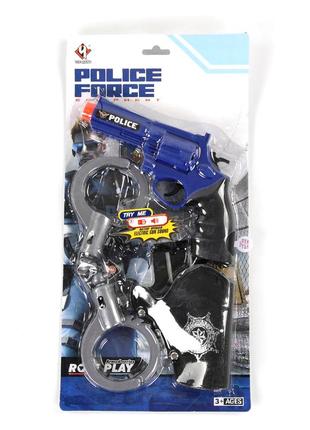 Набір поліцейського kimi зі звуковим ефектом синій 6981815240123