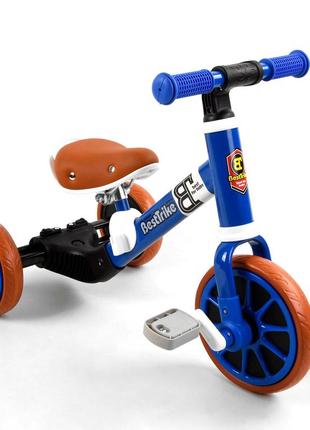Детский велосипед 2 в 1 best trike синий 6989229360048