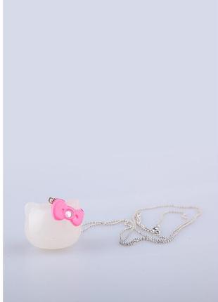 Ланцюжок з кулоном hello kitty sanrio біло-рожевий 8817808038721 фото