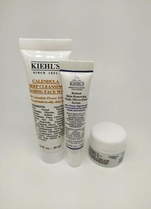 Набор для лица kiehl's ultra facial cream ultra facial moisturizing cream retinol skin renewing dail2 фото