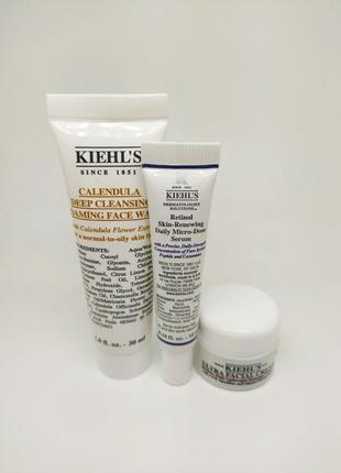 Набор для лица kiehl's ultra facial cream ultra facial moisturizing cream retinol skin renewing dail1 фото