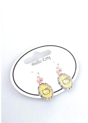 Серьги hello kitty sanrio желто-розовый 4045316232314