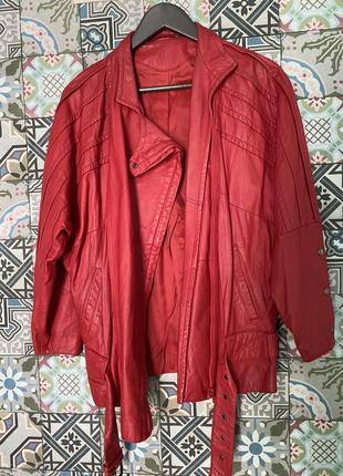 Куртка косуха vintage leater ♥️ c&amp;a3 фото