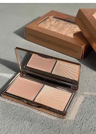 Палетка для обличчя charlotte tilbury filmstar bronze & glow contour duo 7g (fair/medium) оригінал