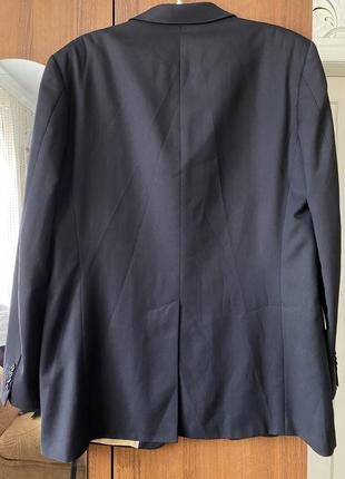 Чоловічий піджак tommy hilfiger, темно синій жакет блейзер, класичний піджак6 фото