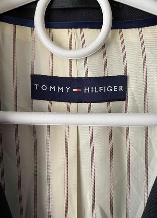 Чоловічий піджак tommy hilfiger, темно синій жакет блейзер, класичний піджак9 фото