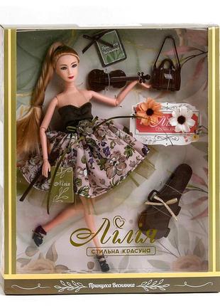 Лялька з аксесуарами 30 см kimi принцеса веснянка різнобарвна 4660012797198